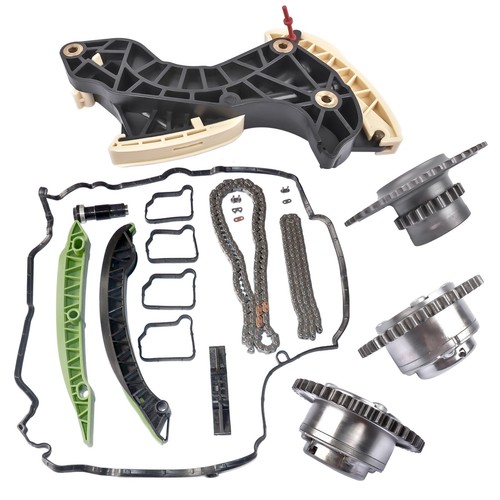 Timing Chain Kit w/ Tensioner & Camshaft Gears for Mercedes W204 W212 C250 E250 - Picture 9 of 12