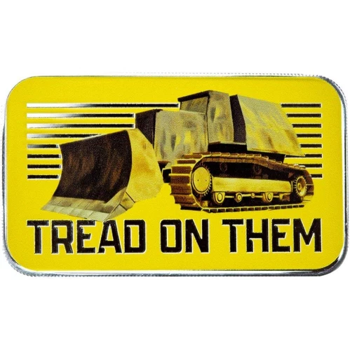 1 oz Silver Tread on Them Colorized .999 Silver Bullion Bar #A659