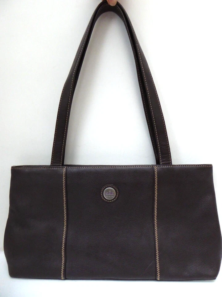 THE SAK ORIGINAL Leather Shoulder Bag - Brown Leather - Height 18 x Width 34 cm - Image 2 of 4