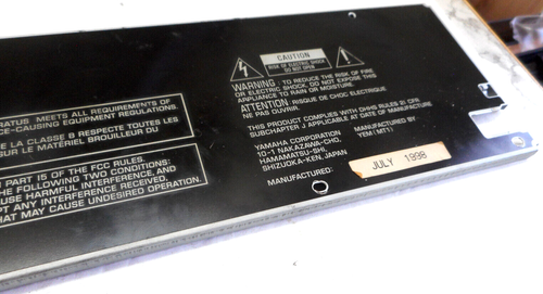 YAMAHA NATURAL SOUND CD PLAYER CDC-502 - BACK METAL COVER - Picture 4 of 5
