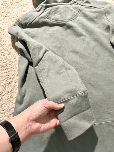 American Giant Hoodie Women’s L Classic Full Zip Green Slate Limited Made in USA - Picture 11 of 15