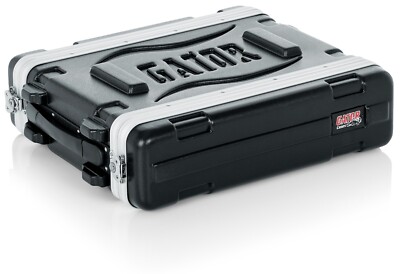Gator Cases Lightweight Molded 2U Rack Case with Heavy Duty Latches 14.25'' Depth