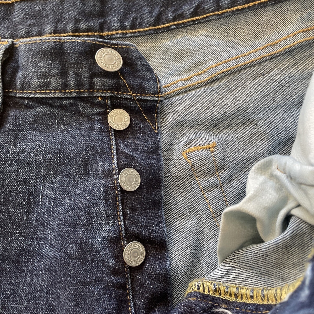 Levi's 501XX Redline Selvedge Jeans L5155 Mexico Sz 30X30 Levi's 501XX Redline Selvedge Jeans L5155 Mexico Sz 30X30