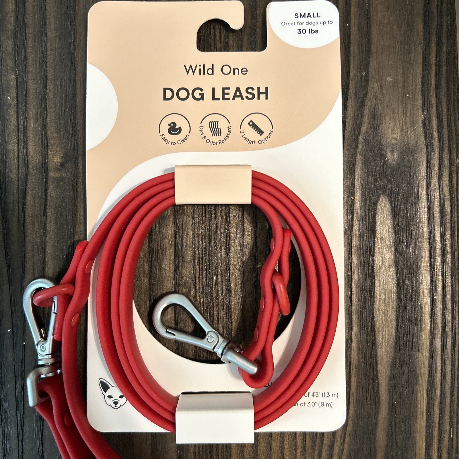 Dog Wild one dog leash Red 2 Length Options Size S up to 30lbs Strawberry eBay