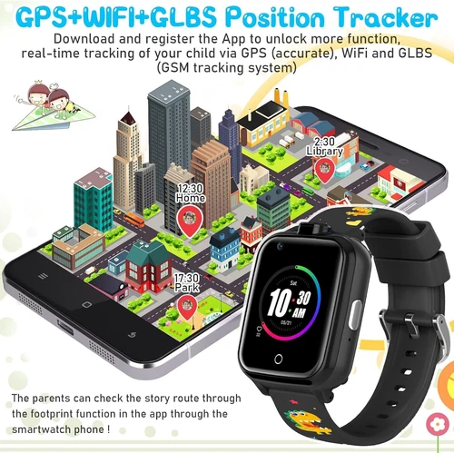 Kids 4G Smart Watchs Camera GSM Tracker SOS LBS Call Phone Game Watches Boy Girl - Bild 17 von 78