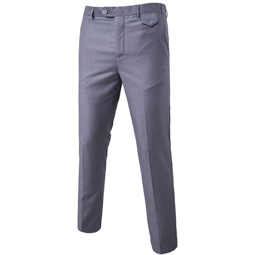 Men Casual Formal Smart Trousers Office Work Trousers Business Dress Long Pants- - Picture 12 of 13