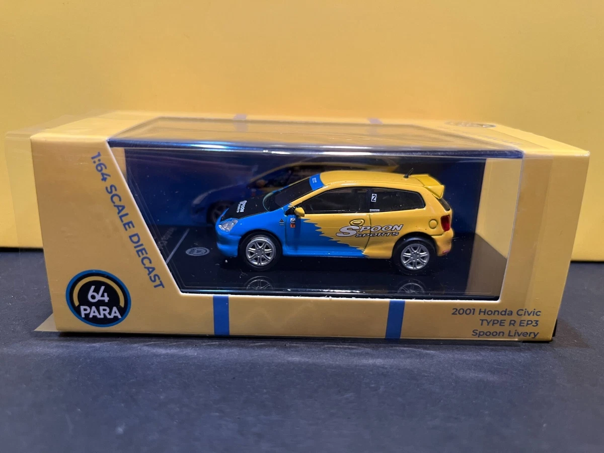 Miniature 1/64 Honda Civic Type R EP3 2001 - PARA64, état Neuf