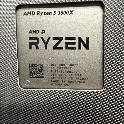 【中古】AMD Ryzen 5 3600X CPU AMD Ryzen 5 3600X 3.8 GHz(4.4 GHz Turbo) 6-Core Desktop AM4 3rd R5