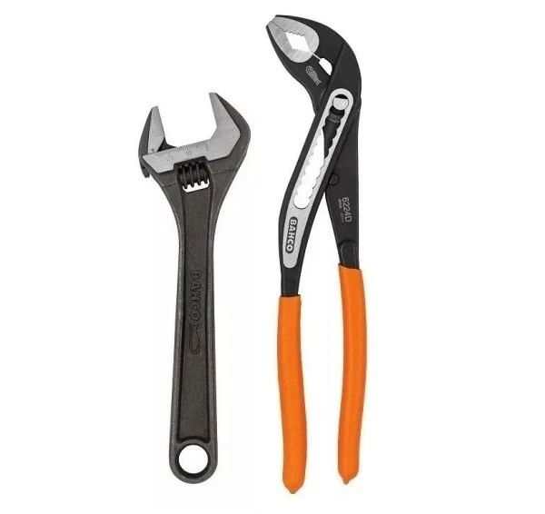 Bahco Slip Joint Plier & Adjustable Spanner Set + Bottle Opener Original  Pliers