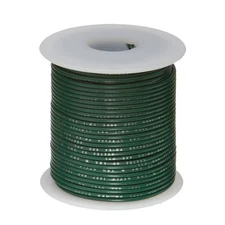 20 AWG Gauge Solid Hook Up Wire Green 100 ft 0.0320" UL1007 300 Volts
