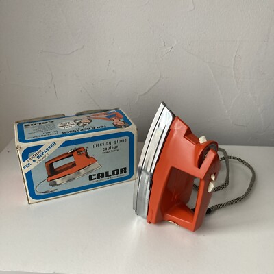 Fer à Repasser Jouet Vintage Années 70 Jolux Calor - En Métal Et Plastique Avec Boîte - Occasion