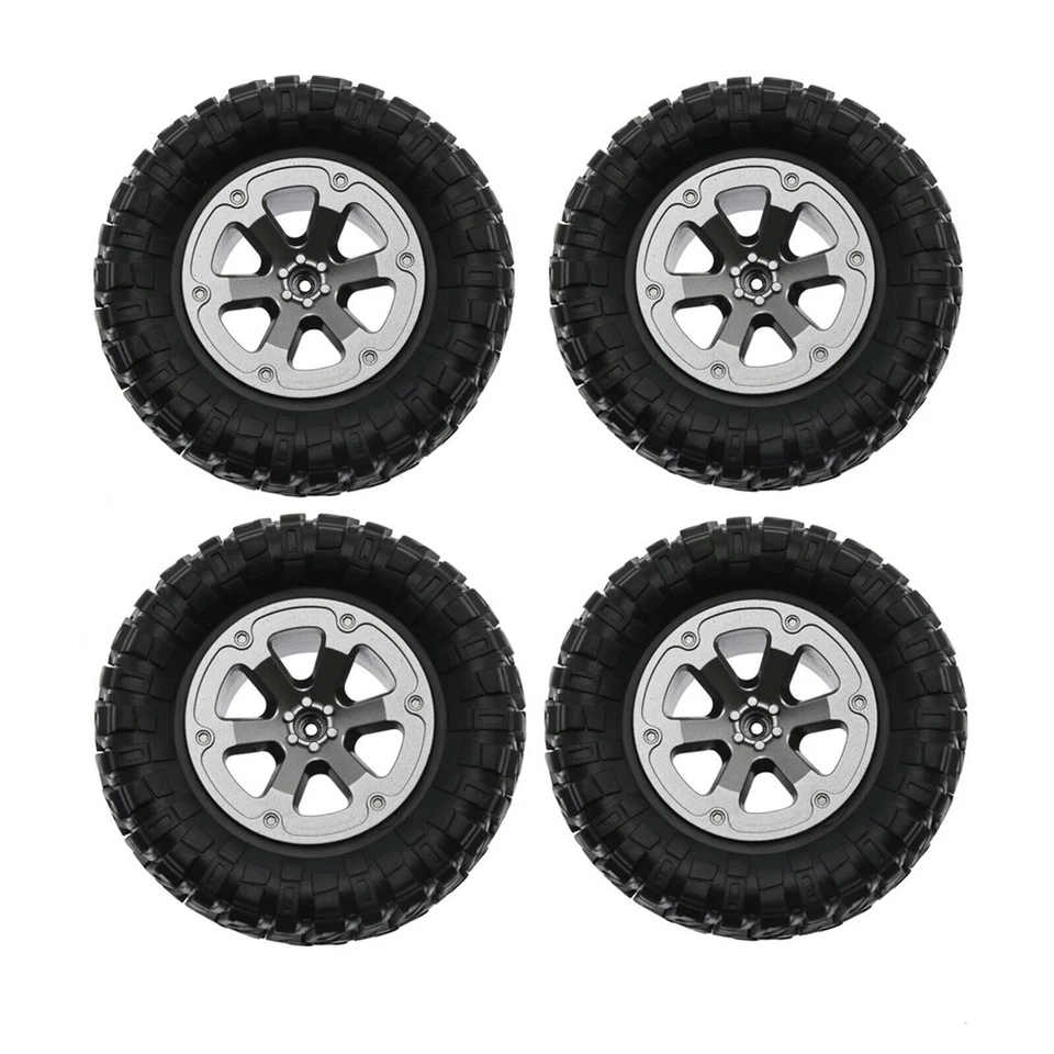 4pcs/set Tires for WPL B-14 B-14K B-16 B-16K C-14 C-14K C-24 C-24K RC Cars Part - Image 2 of 4