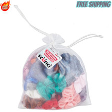 Scunci The Original Velvet Scrunchie for Women and Girls, Assorted Colors, 20 ct