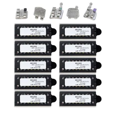 Dental Orthodontic Brackets MBT Slot 022 345 Hooks MIM Metal Braces 5-5 10 Kits