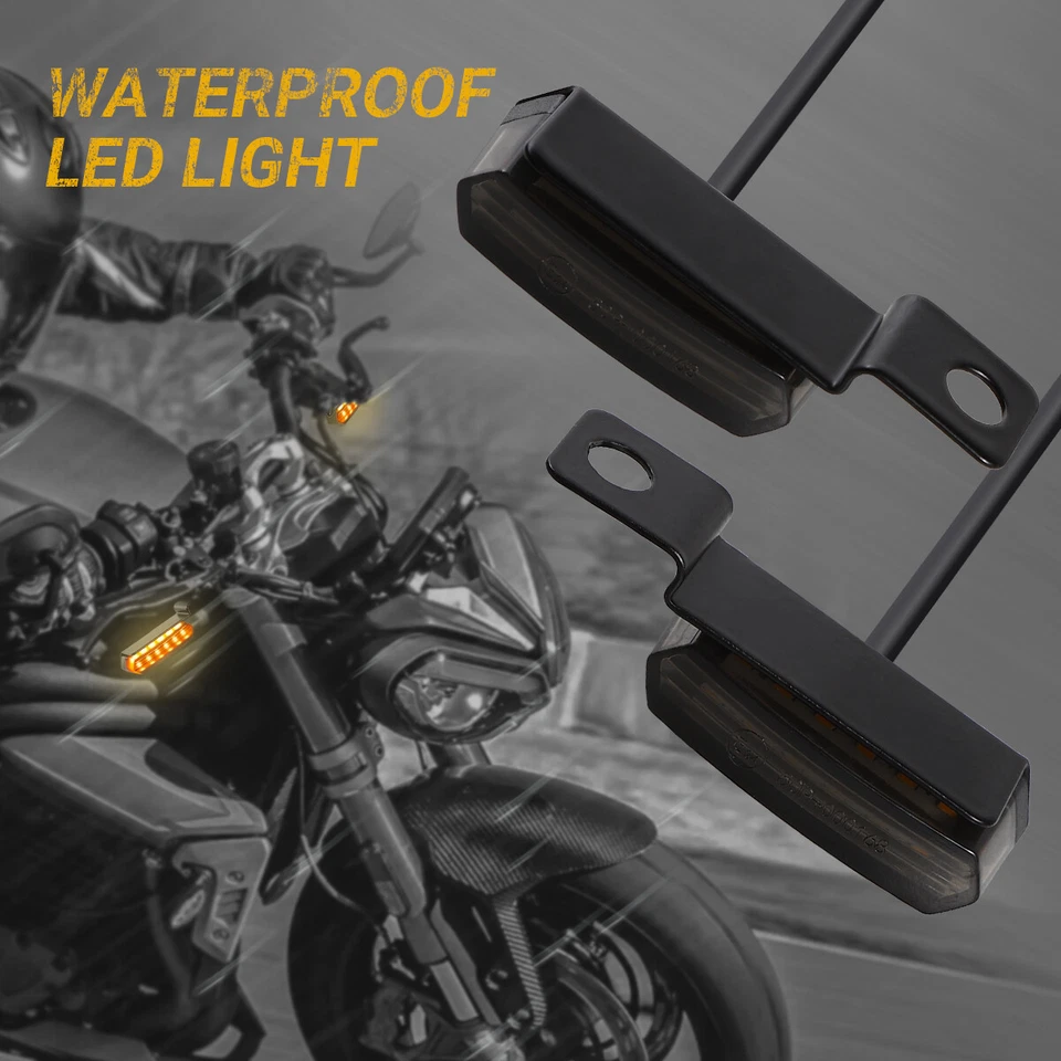 Luz de manillar con señales de giro de motocicleta para Harley Davidson Sportster 1200 883 Foto 2 de 4