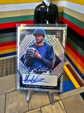 2021 Leaf Flash Base Auto Navy #BA-AV2 Alexander Vizcaino /99