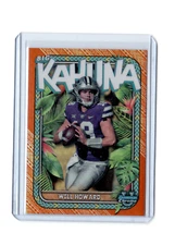 2023 Bowman Chrome University Will Howard THE BIG KAHUNA Orange refractor 22/25
