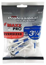 10PCS Pride Golf MaxxPro Oversized Plastic Tees Durable Performance Pack