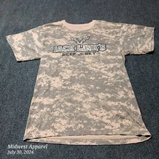 Jack Links Beef Jerky Shirt by Rothco Adult Large Brown Camouflage T Tee