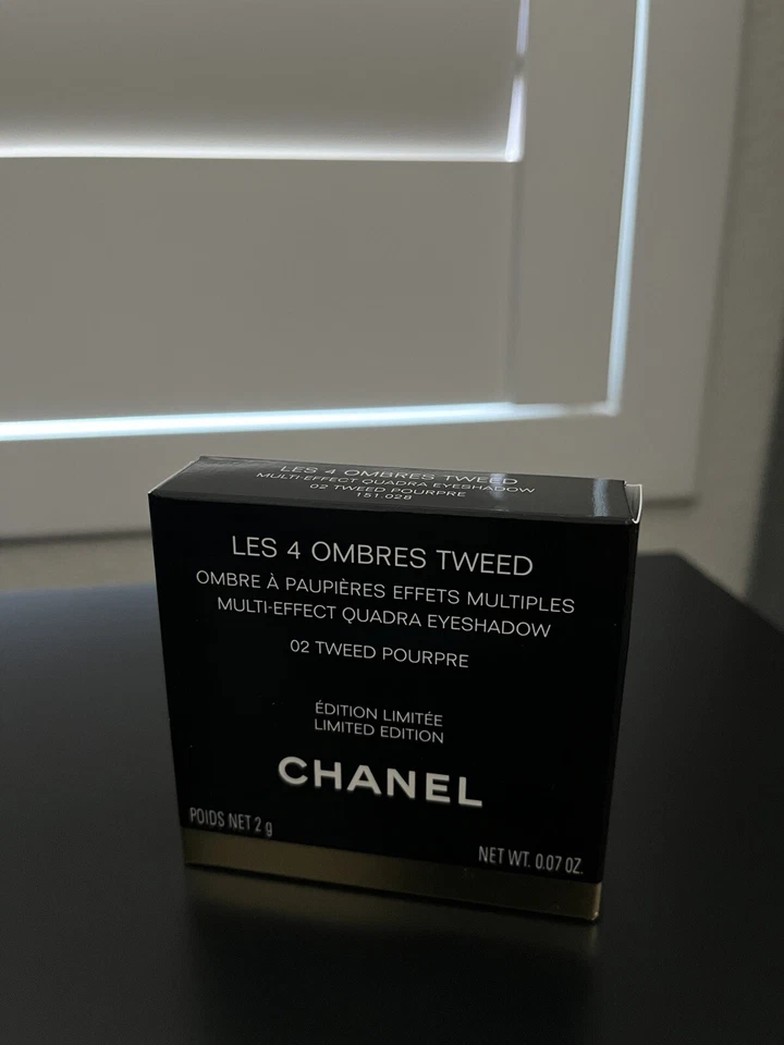 Chanel Limited Tweed Pourpre 02 Les Ombres Quad Eye Shadow Palette New In Box - Image 3 of 4