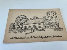 St Peter's Church in the Great Valley near Paoli Pennsylvania Postcard