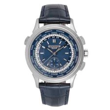 Patek Philippe Complications White Gold Blue Leather Strap 5930G-001