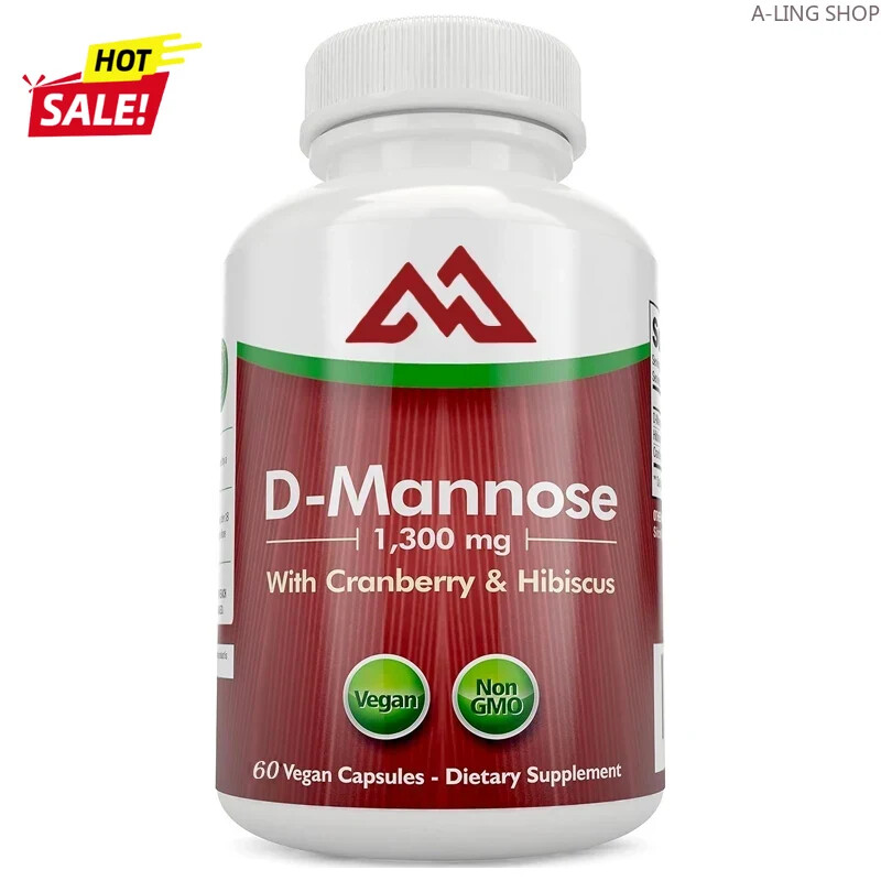 D Manosa 1300mg, 3 en 1, 60 Cápsulas Cápsulas Vegetarianas