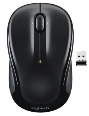 Logitech M325s Mäuse USB Empfänger 2.4 GHz Optische Sensor Schwarz