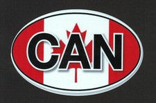Kanada Auto-Aufkleber - Canada Bumper Sticker, – ovale Form 145 x 95 mm