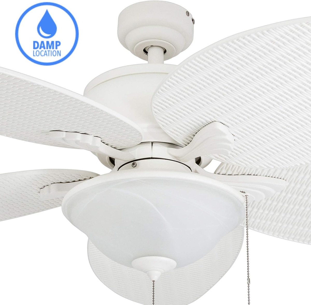 Solana, 52 Inch Tropical Indoor Outdoor Ceiling Fan with