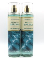 BATH  BODY WORKS WATER LILY SPRINGS BODY MIST SPRAY 8 FL OZ LOT OF 2 PCS 
