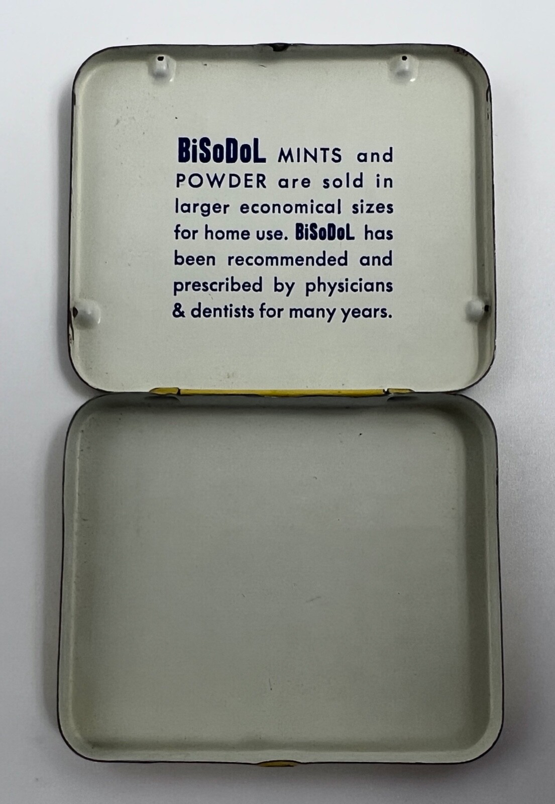 Vintage Bisodol Antacid Tablets Small Metal Tin Package eBay