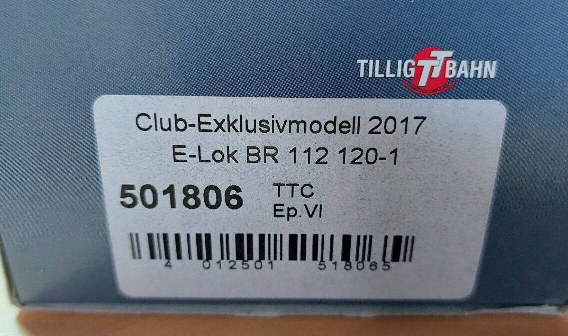Tillig 501806 BR 112 Tillig CLUB Exclusivmodell RARITÄT