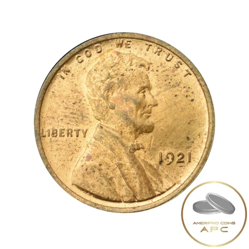 1921 Lincoln Wheat Cent RED BU++ SOLID Strike ~ Hard to Find in This Condition!!
