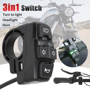 Motorcycle Indicator Rocker Switch Turn Signal Blinker Flasher In Custom Retro Vintage Old School Chrome For 22mm 7/8 Inch Handlebars - Foto 7