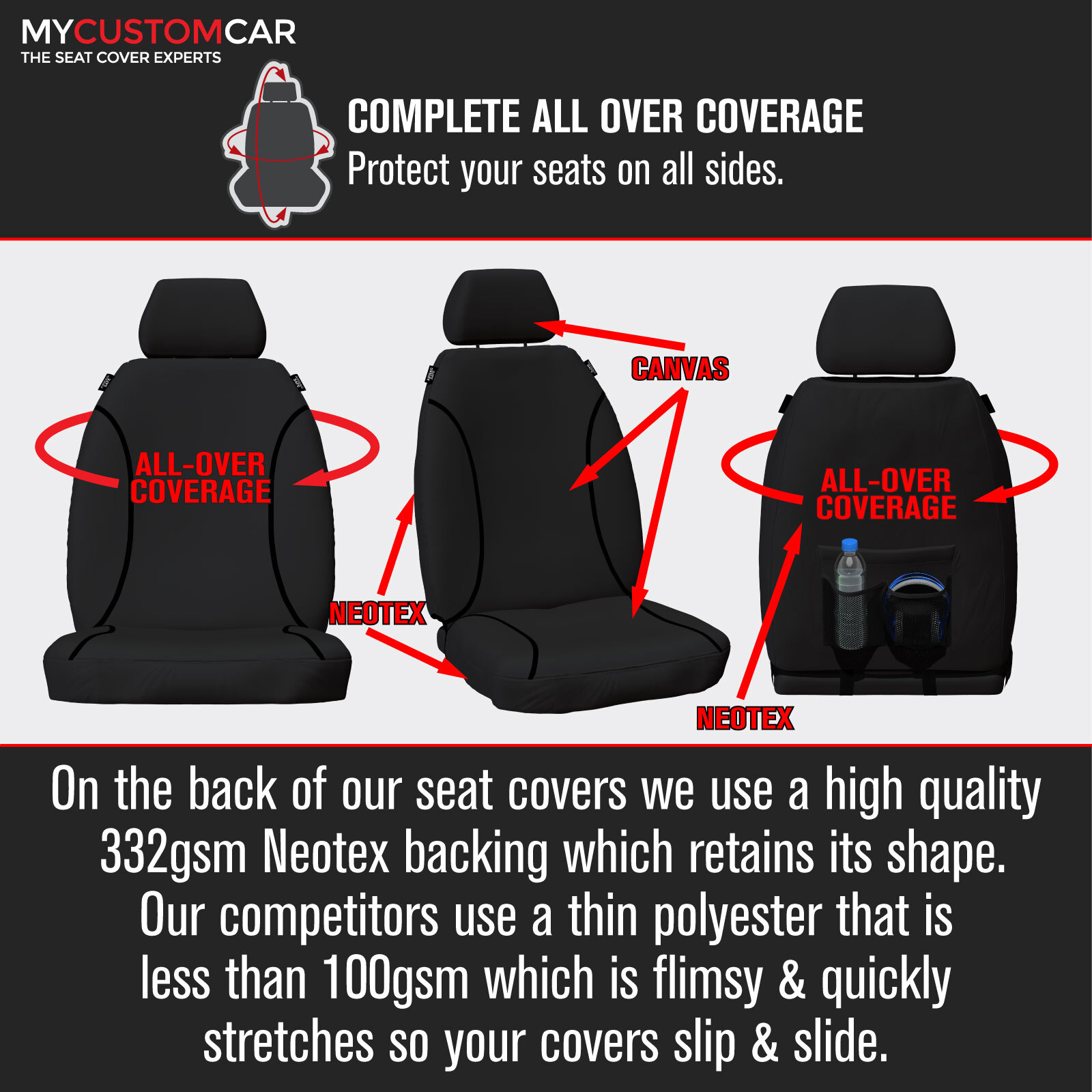 Ford Falcon FG FGX G6 XR6 XR8 20052016 Canvas Black Custom Car Seat Covers eBay