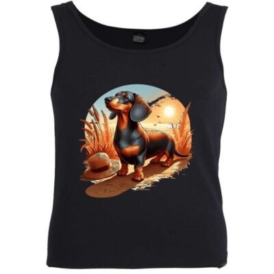 Tank Top Dackel Dachshund Teckel Jagdhund Jagt Dackelwelpe Dackelschule 402913s