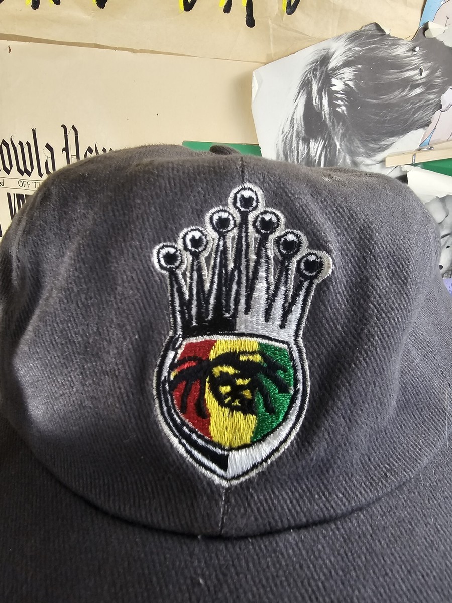 Vintage 90s YASA Streetwear Embroidered Rasta Crown Baseball Dad
