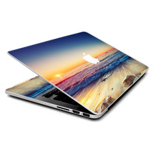 Skin Wrap for MacBook Pro 15 inch Retina Beach Tide Water Rocks Sunset