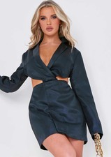Women's Grace Black Cut Out Blazer Dress