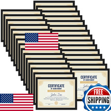 CRUGLA 30-Pack 8.5x11 Magnetic Picture Frame Bulk for Certificates Documents