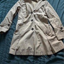 Dkny Womens Cream and Tan Coat