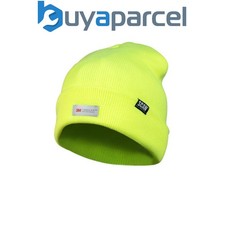Scan SFCP01 Hi-Vis Yellow Beanie Hat Wooly Hat SCAHVBEAN