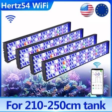 PopBloom 4PCS H54 LED Marine Aquarium Light LED Reef Coral Lighting 48" 96" Tank