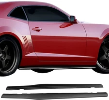 Side Skirts Compatible with 2010-2015 Chevy Camaro LS, LT, SS Only, Ikon Style B