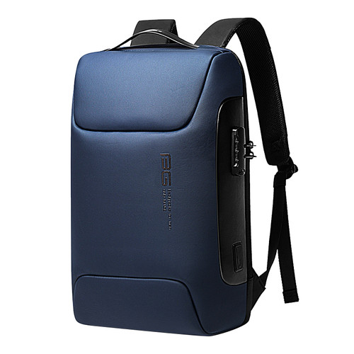 Bange Laptop Backpack 15.6'' Waterproof Anti-Theft USB Charging Travel Work Blue