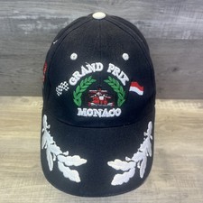 Monaco Monte Carlo Strap Back Black Hat Cap Formula 1 Racing Grand Prix