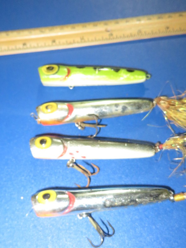 Lot of 4 Storm Pre Rapala Rattlin Chugbugs Chug Bugs Topwater Lures - Image 2