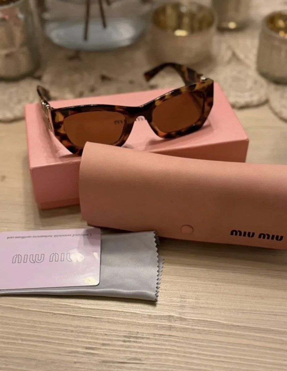 Miu Miu ブラウン キャットアイ サングラス Miu Miu Cat Eye Brown Sunglasses for Women for sale | eBay