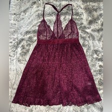 Victoria's Secret Purple Lace Chemise Intimates
